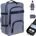 Produktbild: Rucksack Handgepäck Kabine IATA Herren Elephant Travel Fly 13029 Grau Schwarz