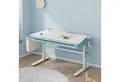 Produktbild: en.casa Kinderschreibtisch, höhenverstellbar »Kuosa« mit Schublade 120x60 cm Blau