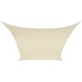 Produktbild: Perel Sonnensegel, wasserabweisend, 5 x 5 m, 160 g/m2, Polyester, Quadrat, Creme