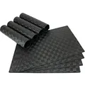 Produktbild: matches21 Tischset Platzset MODERN Platzmatten 8er Set schwarz geflochten Kunststoff 45x30 cm Platzdecken Tischunterlagen Esstischunterlagen