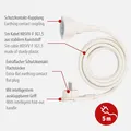 Produktbild: Verlängerungskabel 5m Flachstecker Innen Weiß Kunststoff Brennenstuhl