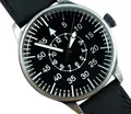 Produktbild: AVIATOR Pilot Retro Vintage Flieger - Herrenuhr Schwarz Lederarmband Quartz UHR
