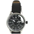 Produktbild: MILITÄRISCHEN STIL HERREN PILOT WATCH VINTAGE SCHWARZ LEDER HANDSCHLAUFE MIT GES