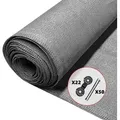 Produktbild: VOUNOT® Zaunblende 1.5×10m, Sichtschutz Zaun 150 g/m2 HDPE Schattiernetz, Grau