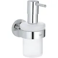 Produktbild: GROHE Seifenspender Essentials, 40448001, zur Wandmontage, satiniertes Glas, 160ml
