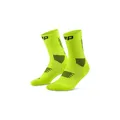 Produktbild: CEP CORE 5.0 MID CUT LAUFSOCKEN DAMEN – Leistungsstarke Kompression Socken Damen mit gezielter Stabilisierung, Air Channels und passgenauem Sitz – Ideale Laufsocken für lange Distanzen – Lime/Black/M