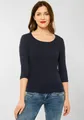 Produktbild: STREET ONE 3/4-Arm-Shirt Style Pania mit extra Futter an der Vorderseite