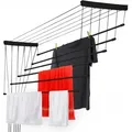 Produktbild: Kadax - Deckenwäschetrockner, Wäschetrockner für die Decke 6x140/schwarz