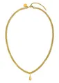 Produktbild: Purelei® Droplet Kette – Doppelte Kette mit tropfenförmigem Anhänger – Verstellbar 40–45 cm – 18K vergoldet, Edelstahl – Eleganter Layering-Look – Abnehmbarer Anhänger (Gold)