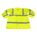 Produktbild: Warnjacke mit Kapuze Sicherheitsjacke DIN EN471 in Signalgelb Größe  L
