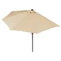 Produktbild: EASYmaxx Sonnenschirm Balkon/Terasse halbrund praktische Handkurbel 270x140 cm