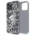 Produktbild: Adidas Leopard Collection Snap Case Hardcase Hülle Cover für Apple iPhone 13 / 13 Pro Grau