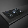 Produktbild: Smeg Küche PV275B Schwarz 72 cm Gas 5 Brenner - Schwarz