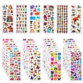 Produktbild: Habett 3D Aufkleber für Kinder & Kleinkinder, 920+ Geschwollen Stickers, Niedliche Verschiedene Set Buchstab en, Tier, Obst, Zahlen, Schmetterlinge, Einhorn, Dinosaurier und vieles mehr (36 Bogen)
