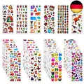 Produktbild: Habett 3D Aufkleber für Kinder & Kleinkinder, 920+ Geschwollen Stickers,