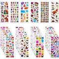 Produktbild: Kinder 3D Aufkleber Set 920+ bunte Sticker Tiere Dinosaurier Buchstaben Zahlen