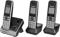 Produktbild: Panasonic KX-TG6723 Strahlungsarmes Schnurlostelefon mit Anrufbeantworter, Rufnummernanzeige, 2 zusätzliche Mobilteile, 15h Sprechzeit, 7 Tage Standby, Freisprechfunktion, DECT