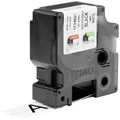 Produktbild: Schriftband selbstlaminierend DYMO IND RHINO 1734821 Vinyl Bandfarbe: Weiß Schriftfarbe:Schwarz 24 mm 5.5 m