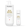 Produktbild: Goldwell Dualsenses Rich Repair Restoring Shampoo 1000ml + 250ml aus DE