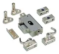 Produktbild: Hettich Set-Drehstangenschloss link s 25 mm matt vernickelt - 0077884