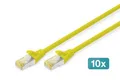 Produktbild: DIGITUS Patchkabel CAT 6A S/FTP DK-1644-A-010-Y-10 Ethernet Netzwerk (RJ45)