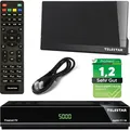 Produktbild: Telestar DVB-T2 Receiver + 3 Monate Freenet GRATIS + DVB-T Zimmerantenne +45 dbi + HDMI Kabel, HDTV, PVR Ready, HD USB Mediaplayer, HDMI (Hybrid Re...