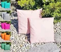 Produktbild: JACK 1x 45x45cm Outdoor Lounge Kissen Dekokissen inkl. Füllung Wasserabweisend Sitzkissen Garten Stuhl Lotus Effekt, Farbe:Rosa