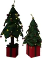 Produktbild: Weihnachtsbaum mit LED, Warmweiß, Batteriebetrieben, 70 cm. Basics