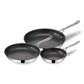 Produktbild: Tefal Jamie Oliver Pfannenset 20/24/28 cm Titanstahl Induktion Backofen