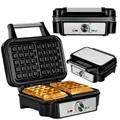 Produktbild: Waffeltoaster Waffeleisen 1200 Watt Wafflemaker Elektrogrill Waffelautomat