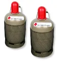 Produktbild: 2x 5 kg Propangasflasche Gasflasche Stahlflasche Grau Eigentumsflasche
