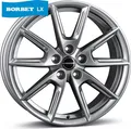 Produktbild: Borbet LX19 black glossy red ring 8x19 ET50 - LK5/112 ML66.5 Alufelge rot