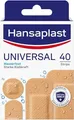 Produktbild: Hansaplast Universal Pflaster (40 Strips), schmutz- und wasserabweisende Wundpflaster, Pflaster Set mit starker Klebkraft & Bacteria Shield