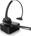 Produktbild: CSL - Bluetooth 5.0 Headset mit Ladestation - PC flexiblem...