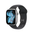 Produktbild: Apple Watch Series 11 GPS 42mm Space Grey Aluminium Case with Black Sport Band - S/M (MEQW4ZR/A)