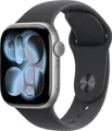 Produktbild: Apple Watch Series 11 GPS 42 mm Aluminiumgehäuse Sport Band Schwarz S/M
