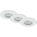 Produktbild: Briloner - led Einbauleuchten Einbaulampe 3er Set IP44 400 Lumen 5W weiß Ø7,5 cm