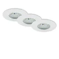 Produktbild: LED Einbauleuchten Einbaulampe 3er Set IP44 400 Lumen 5W weiß  Ø7,5 cm Briloner