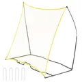 Produktbild: VEVOR Fußball-Rebounder tragbarer Fußballtrainer 7 x 7 Fuß Fußball-Trainingsgerät aus Eisen & Polyester, Sport-Fußball-Rebounder-Wand mit tragbarer Tasche, für Team-Solotraining Passen Volley