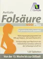 Produktbild: Avitale Folsäure 400 plus mit Vitamin B12 und Jod, 120 Tabletten im Klickspender, 1er Pack (1 x 7,8 g)