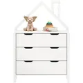 Produktbild: Idimex Kommode, Weiß, Holz, Kiefer, Vintage, 83x120x41 cm, FSC Mix, Babymöbel, Kinderkommoden