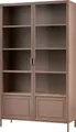 Produktbild: WOOOD Vitrine Ronja Halbglasvitrine aus pulverbeschichtetem Metall, H 189 cm x B 110 cm