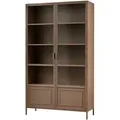 Produktbild: Livetastic Vitrine Ronja, Braun, Metall, Glas, 4 Fächer, 110x189x43 cm, Wohnzimmer, Wohnwände, Vitrinenschränke