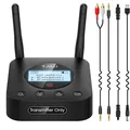 Produktbild: B06TX+ Bluetooth 5.2 Transmitter Mit Großer Reichweite AptX HD & Low Latency ...