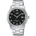 Produktbild: Casio Kollektion Herren Uhr Analog Quarz mit Edelstahlarmband MTP-1221A-1AVEG, Schwarz, único