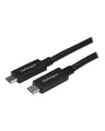 Produktbild: StarTech.com 1m 3 ft USB C to C Cable M/M 5Gbps USB-Kabel USB-C M gerade bis M 3.1 Gen 2 / Thunderbolt 3 / DisplayPort 1.2 1 m 4K Unterstützung Schwarz (USB315CC1M)