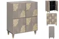 Produktbild: Sideboard Grau Und Gold 60 X 33 X 75 Cm Massivholz Mango