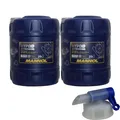 Produktbild: 2x 20 L MANNOL Getriebeöl Hypoid Getriebeoel 80W-90 API GL4/GL 5 + Auslaufhahn