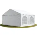Produktbild: Festzelt Partyzelt 5x4 M Premium, Hochwertige Pvc Plane 750 N In Weiß 100% Wasserdicht Mit Bodenrahmen