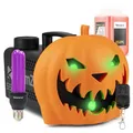 Produktbild: BeamZ S553L Nebelmaschine Halloween Deko mit LED Kürbis Kopf - 550 Watt Rauchmaschine mit UV-Lampe, 2-in-1 mit Halloween Kürbis Deko, 16 Farben Lichteffekt, Soundeffekt Nebelmaschine Mini